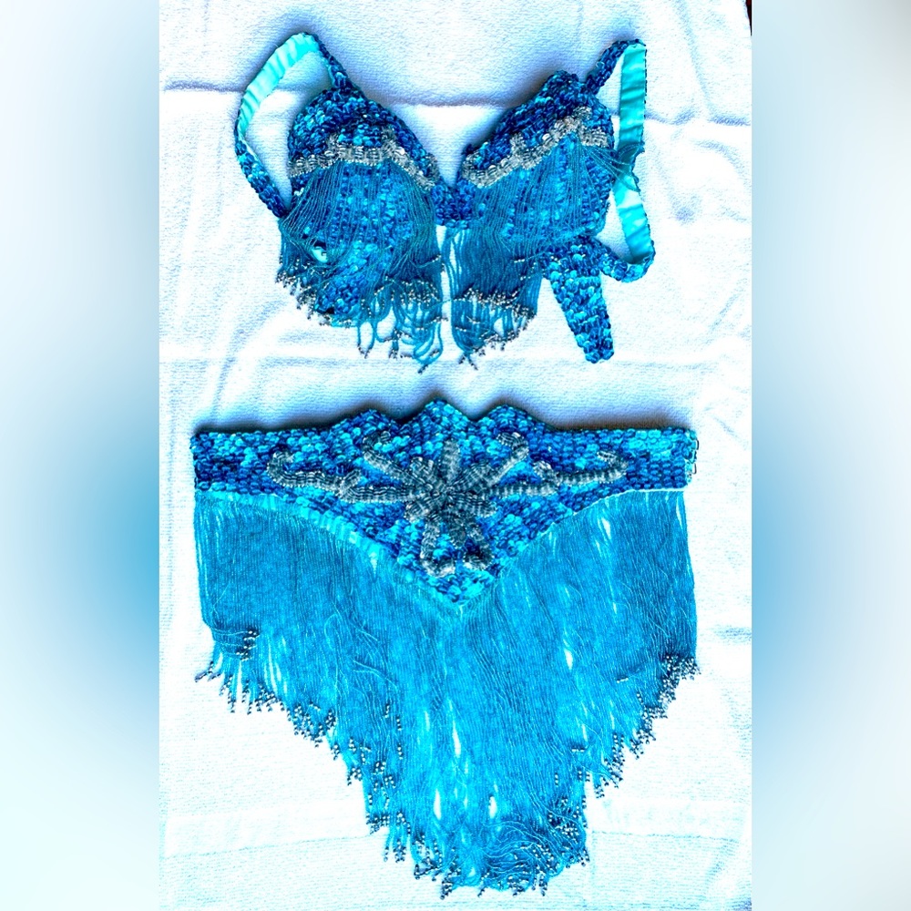 Belly dance costume blue - Picture 1 of 1